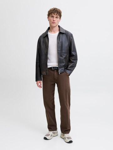JACK & JONES Loose fit Jeans 'EDDIE' in Brown