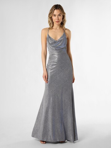 Unique Evening Dress in Grey: front