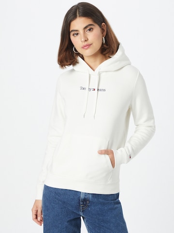 TOMMY HILFIGER - Sweatshirt 'Serif' em bege: frente