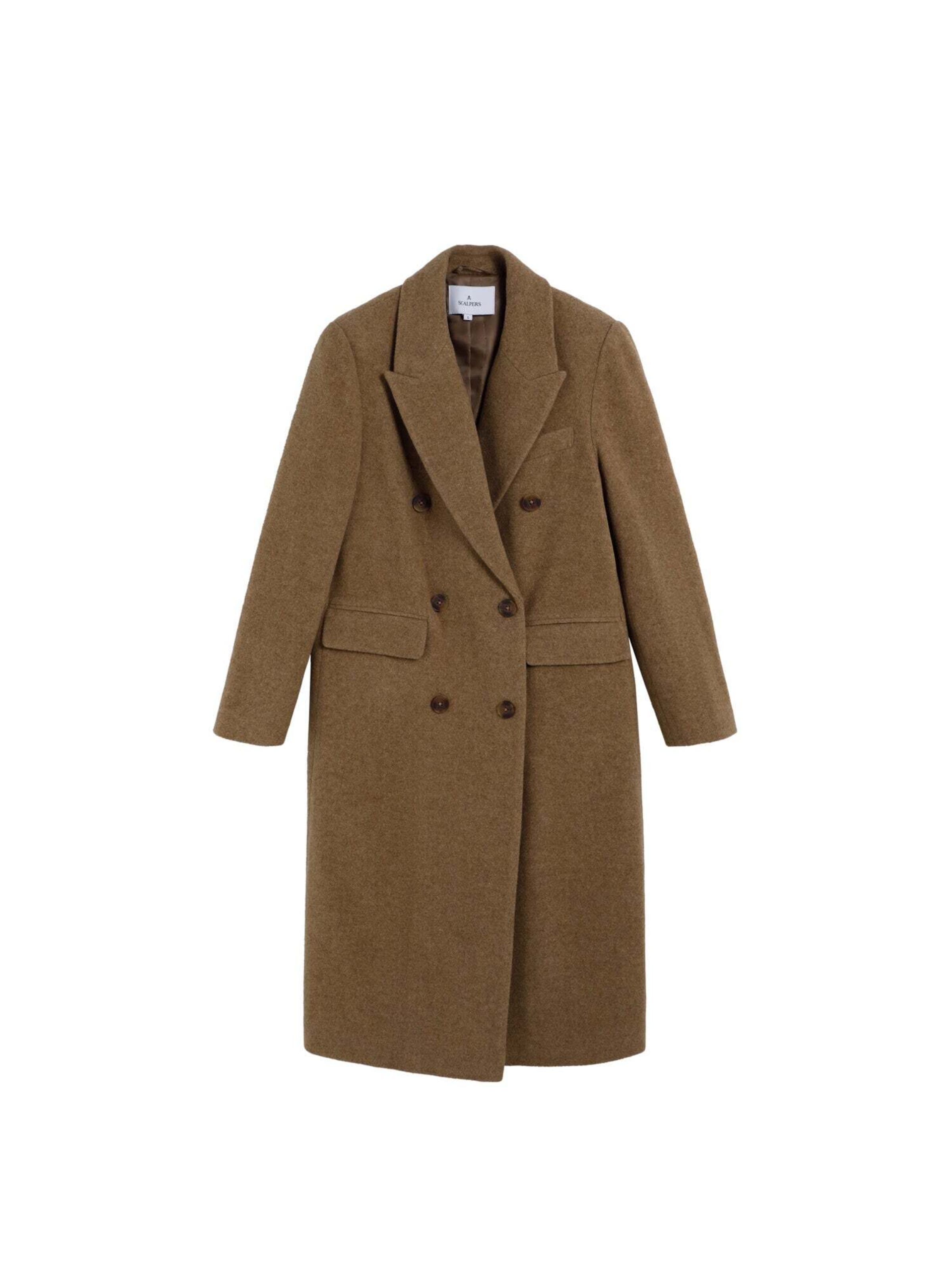 Scalpers Демисезонное пальто в Коричневый: спереди