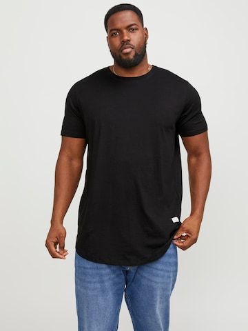 Jack & Jones Plus - Camiseta 'JJENoa' en negro: frente