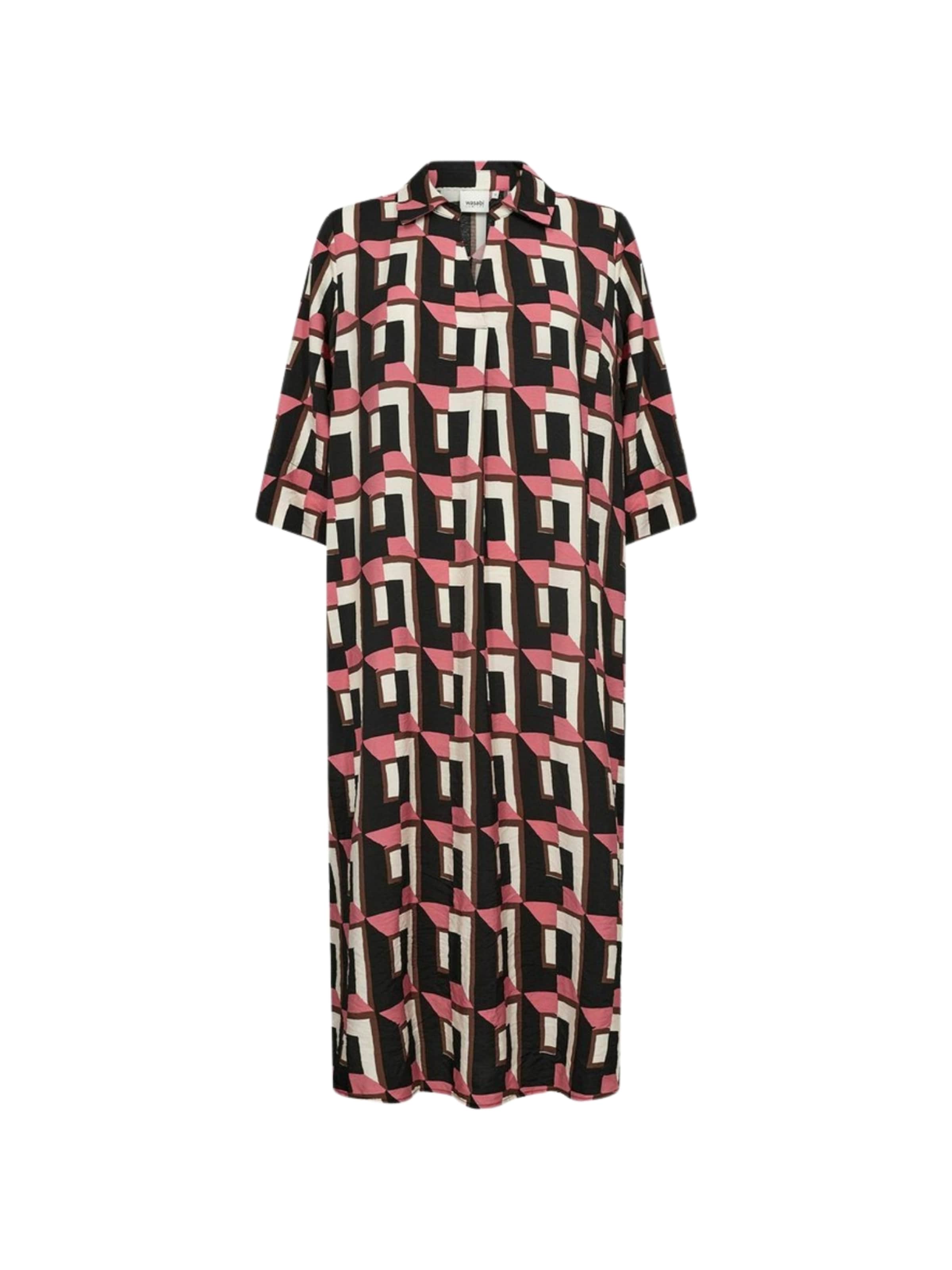 Robe ' WA-SARENA 3 ' Wasabi Concept en rose : devant