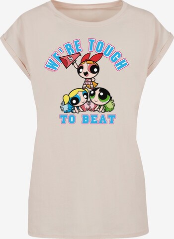 F4NT4STIC Shirt 'Powerpuff Girls Tough To Beat' in Beige: voorkant