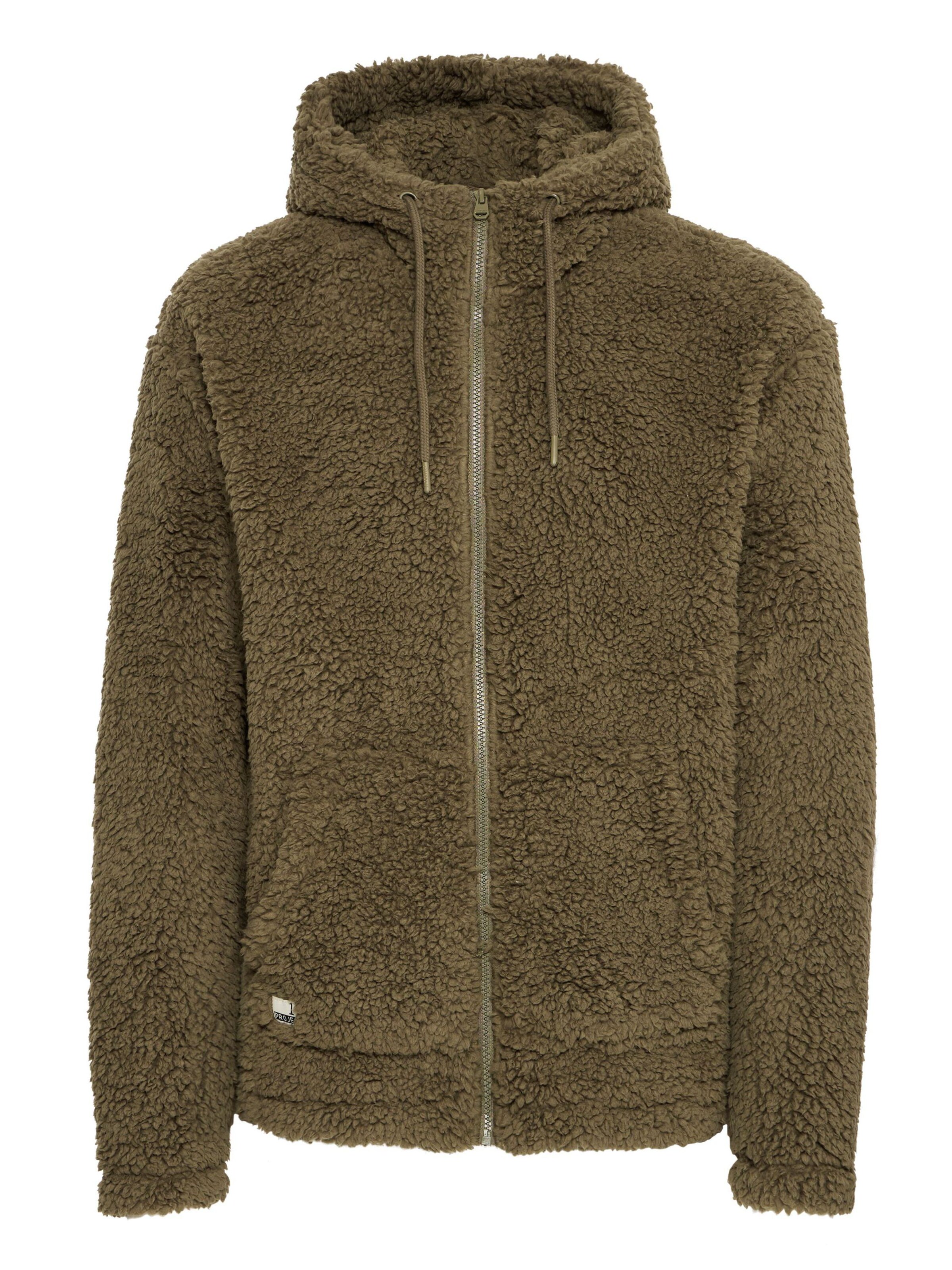 11 Project - Sudadera con cremallera ' Daag ' en verde: frente