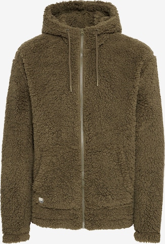 11 Project - Sudadera con cremallera ' Daag ' en verde: frente