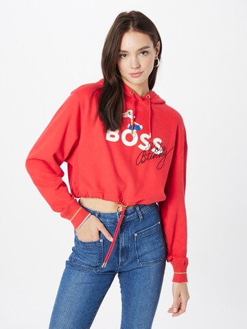 BOSS Sweatshirt 'Eloria' in Rot: predná strana