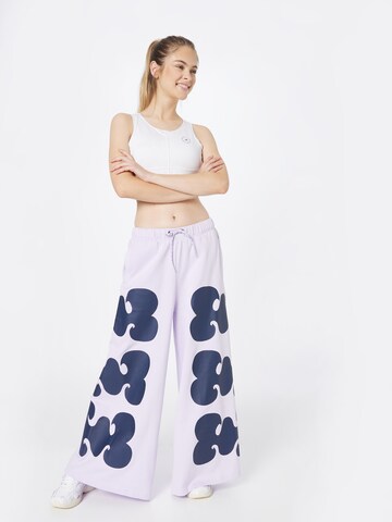 ADIDAS SPORTSWEAR Wide Leg Sportsbukse 'Marimekko ' i lilla