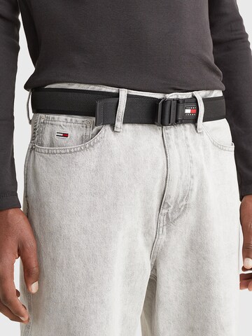 Ceinture Tommy Jeans en noir : devant