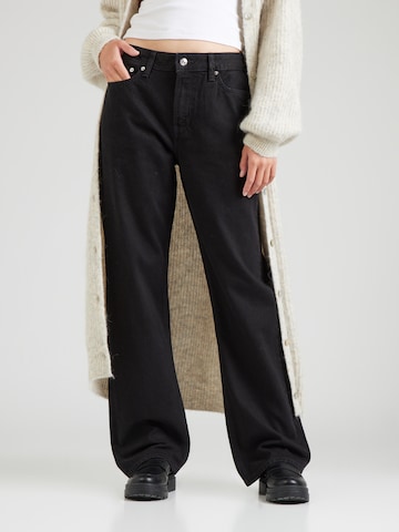 Calvin Klein Jeans - Regular Calças de ganga '90s' em preto: frente