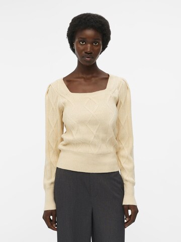 Pull-over 'TANJA' OBJECT en beige : devant