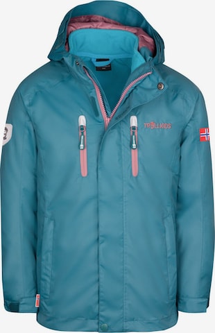 TROLLKIDS Outdoor jacket in Blue: front
