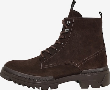 Boots stringati 'Qaiza' di STEVE MADDEN in marrone: frontale