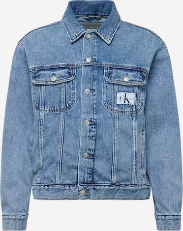 Veste mi-saison Calvin Klein Jeans en bleu : devant