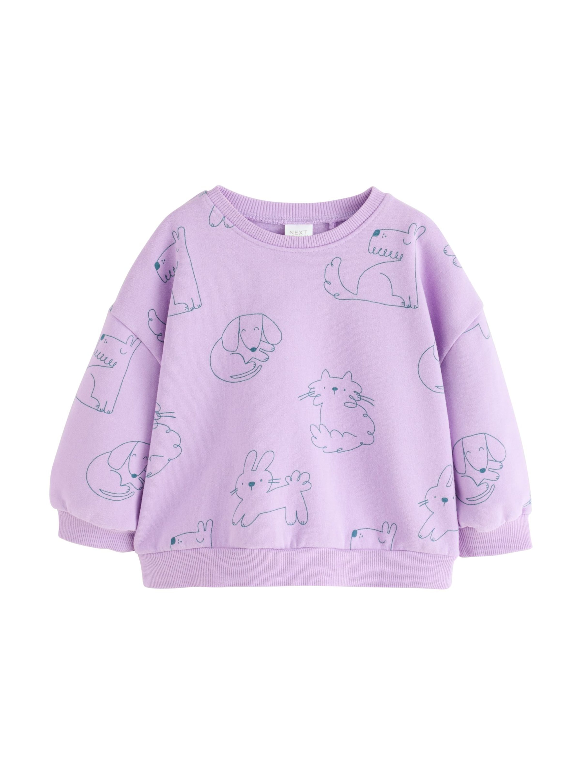 Next - Sudadera en lila: frente