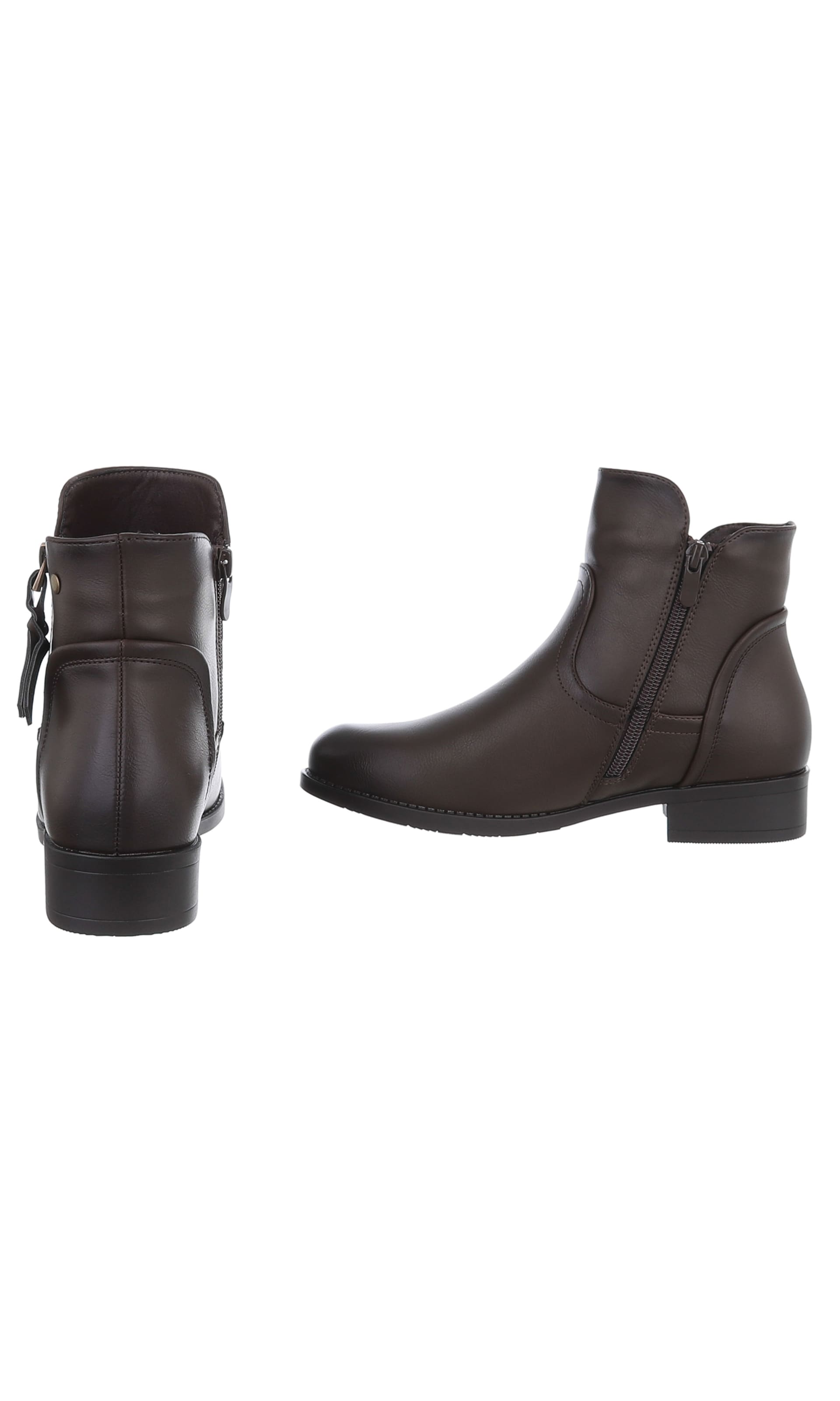 Ital-Design Stiefelette in Braun