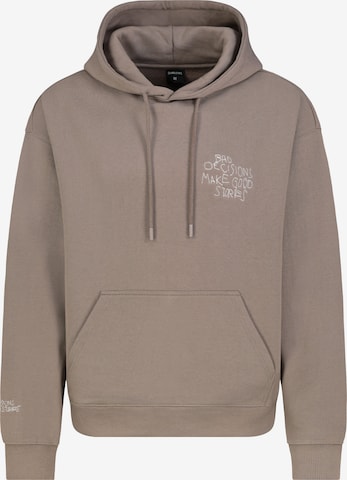 Sublevel Sweatshirt in Bruin: voorkant