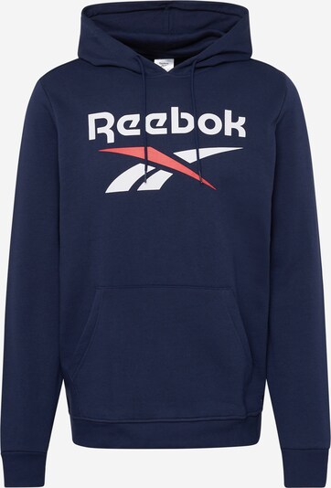 Reebok Αθλητική μπλούζα φούτερ 'Identity' σε ναυτικό μπλε / κοραλί / λευκό, Άποψη προϊόντος
