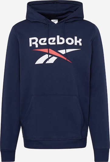 Reebok Sportsweatshirt 'Identity' in navy / koralle / weiß, Produktansicht