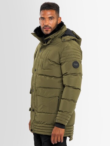 Alessandro Salvarini Winter Jacket in Green: front