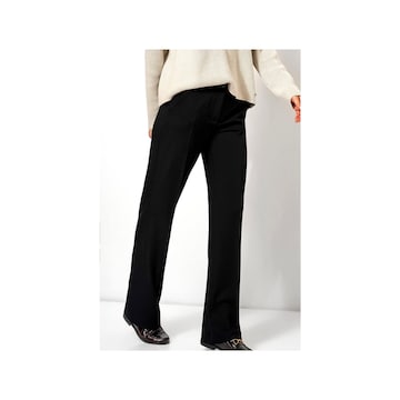 TONI Loose fit Pleated Pants in Black: front