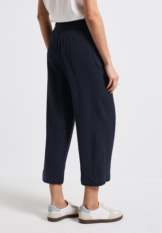 STREET ONE Wide Leg Hose in Blau