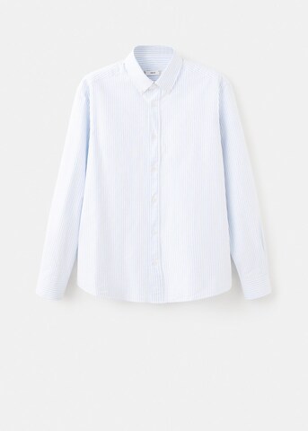 MANGO MAN Regular fit Button Up Shirt in Blue