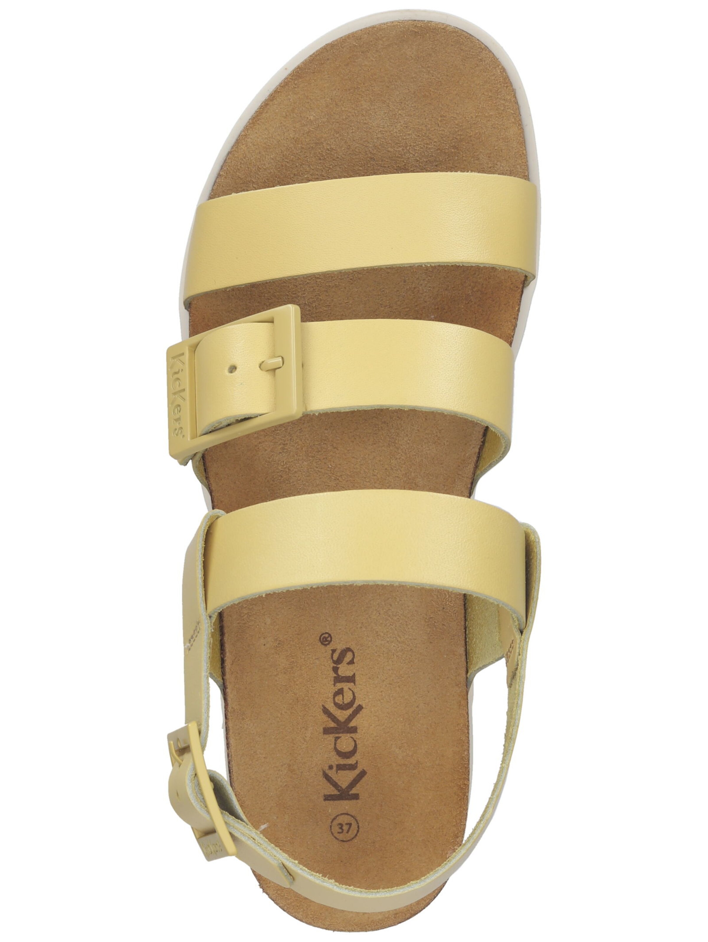 Sandalo con cinturino di Kickers in giallo