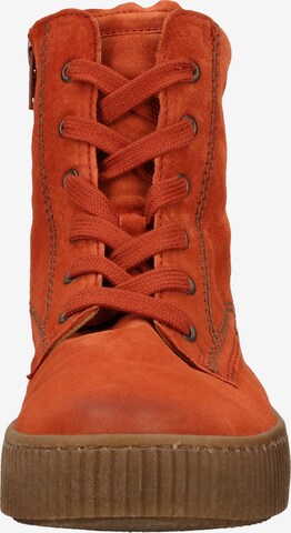 GABOR Lace-Up Ankle Boots in Red