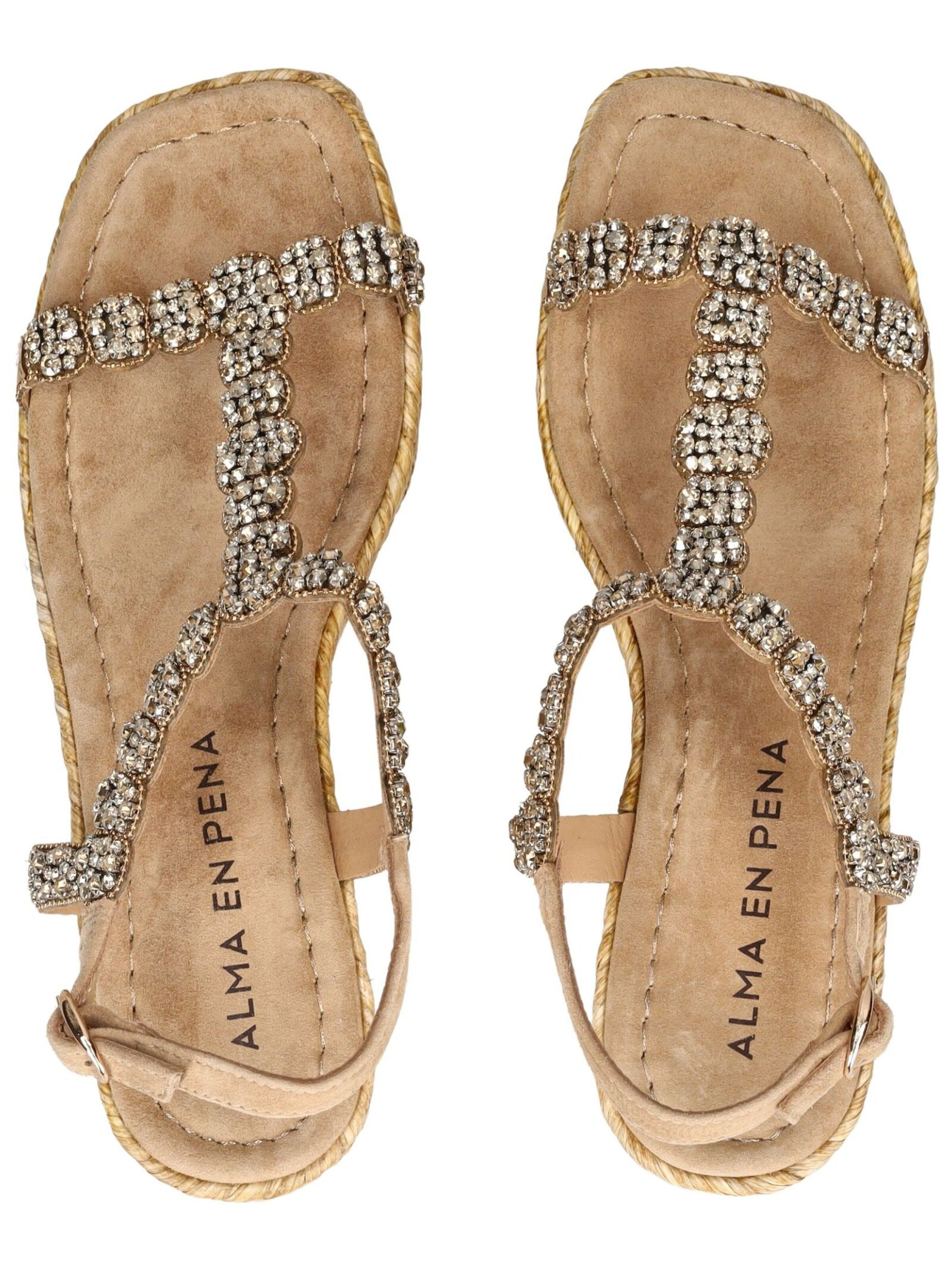 Alma En Pena Sandaal in Beige