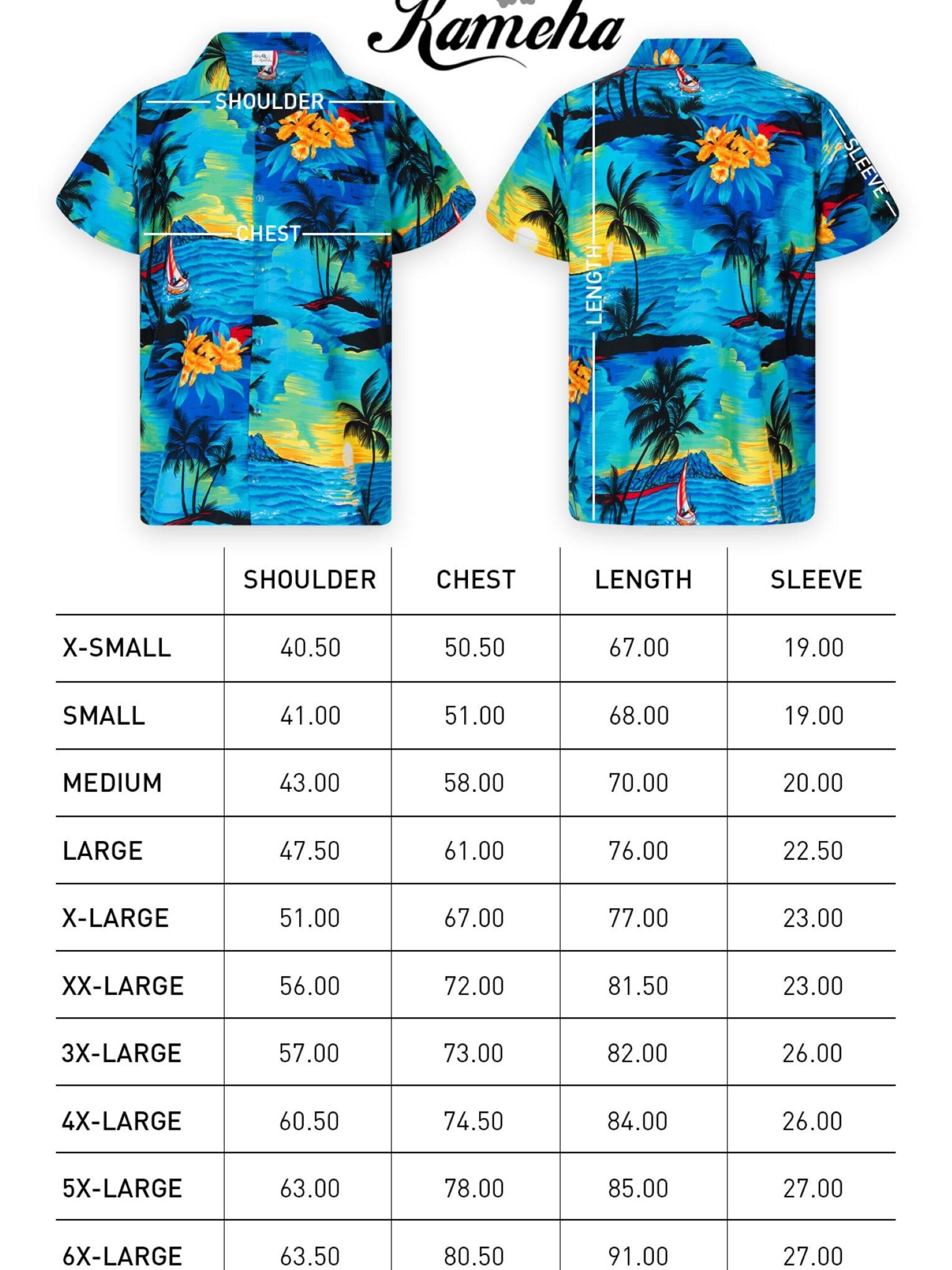 King Kameha Shirt 'Surf' in Blauw