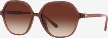 Lunettes de soleil Michael Kors en marron : devant