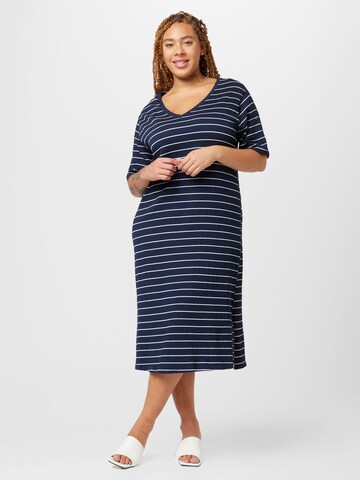 ONLY Carmakoma Dress 'FINE' in Blue: front