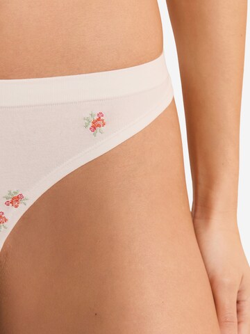ETAM String ' AMANDE BLOOM ' in Wit