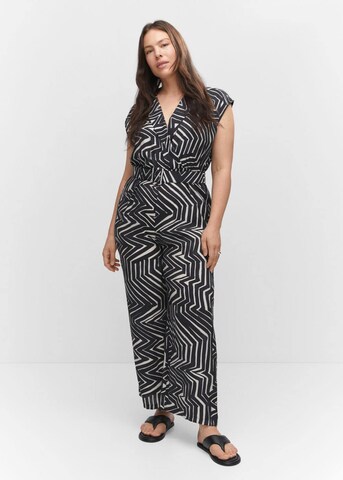 MANGO Jumpsuit 'Mila' in Zwart: voorkant