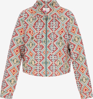 IZIA - Casaco meia-estação em mistura de cores: frente