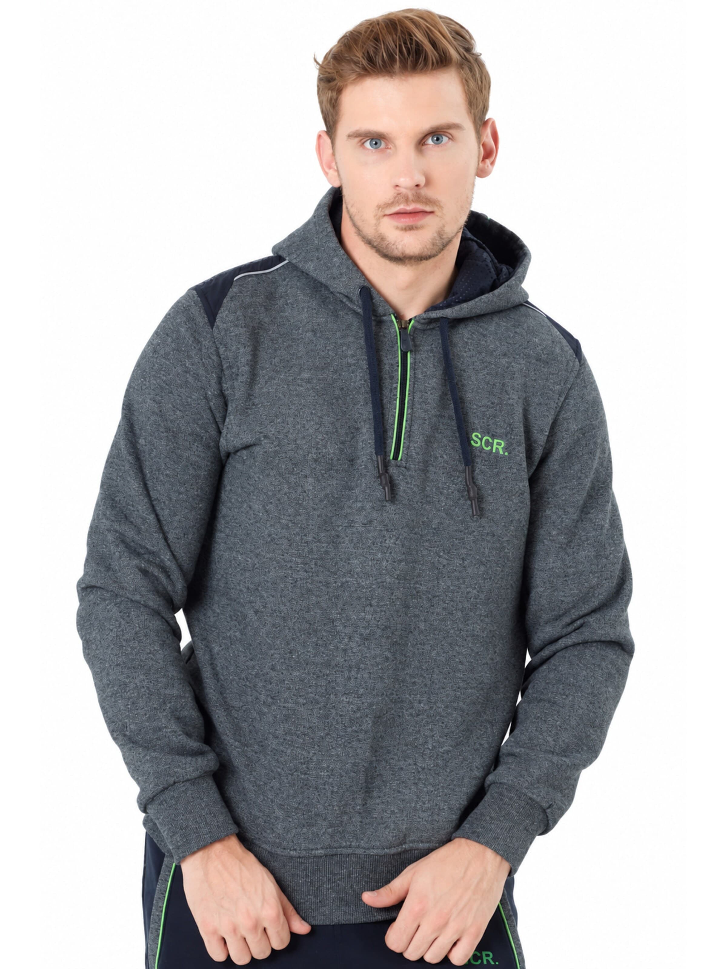 Felpa 'Omid Hoodie' di SCR. in grigio