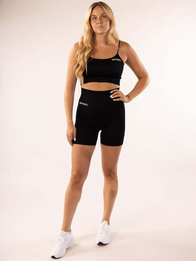 Divina Sportbroek 'Novi' in L in de kleur Zwart / Wit, Productweergave