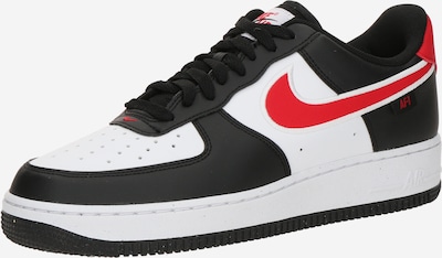 Nike Sportswear Niske tenisice 'AIR FORCE 1 '07' u crvena / crna / bijela, Pregled proizvoda