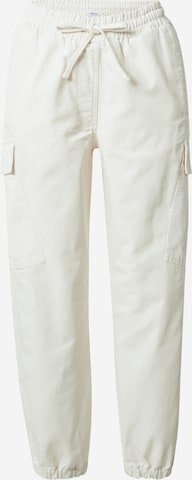 LOOKS by Wolfgang Joop Tapered Cargo Pants in White: front