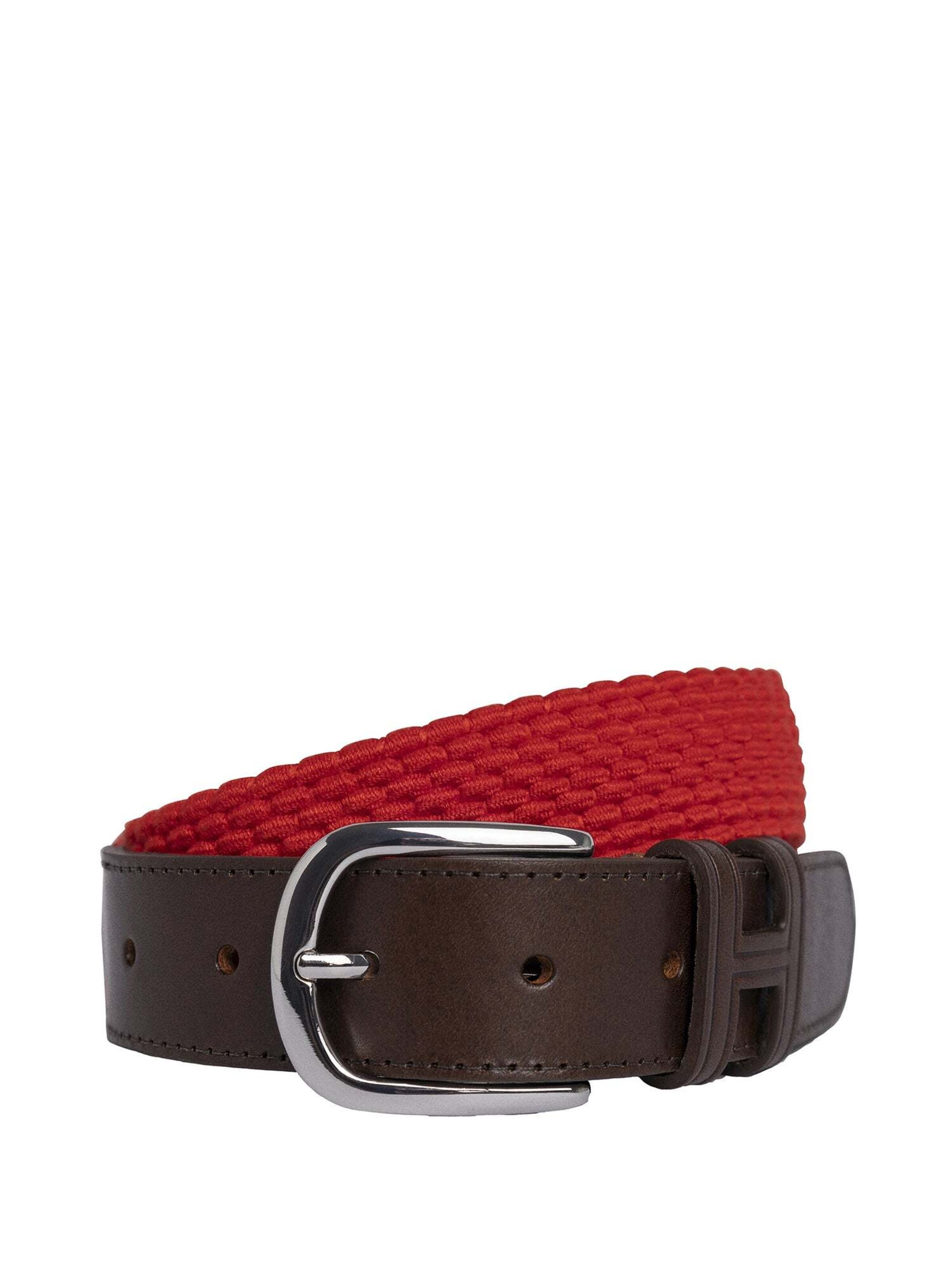Ceinture Hackett London en rouge : devant