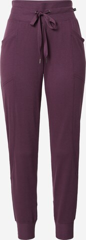 Effilé Pantalon de sport 'MILANI' Marika en violet : devant