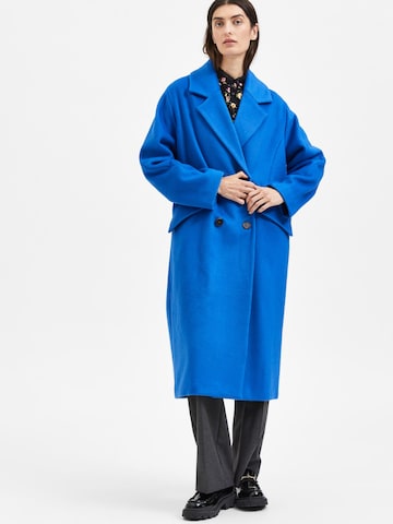 SELECTED FEMME Преходно палто в синьо