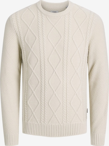 Pull-over 'JREBLUKA' JJ Rebel en beige : devant