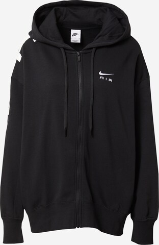 Nike Sportswear Sweatjacke in Schwarz: predná strana