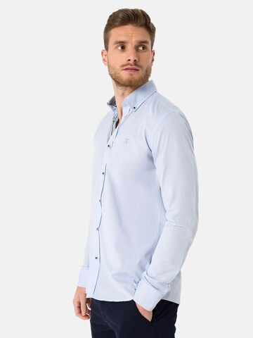 Coupe regular Chemise Jacey Quinn en bleu