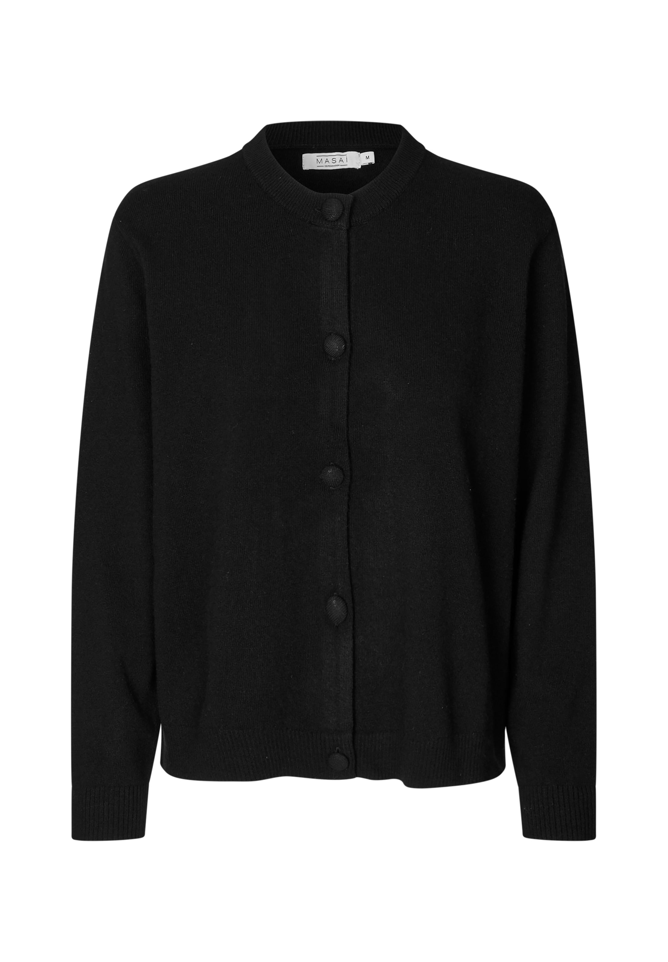 Masai Cardigan 'Leanna' i sort: forside