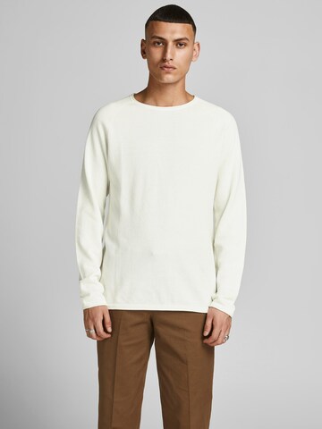 JACK & JONES Regular fit Sweater 'Hill' in White: front