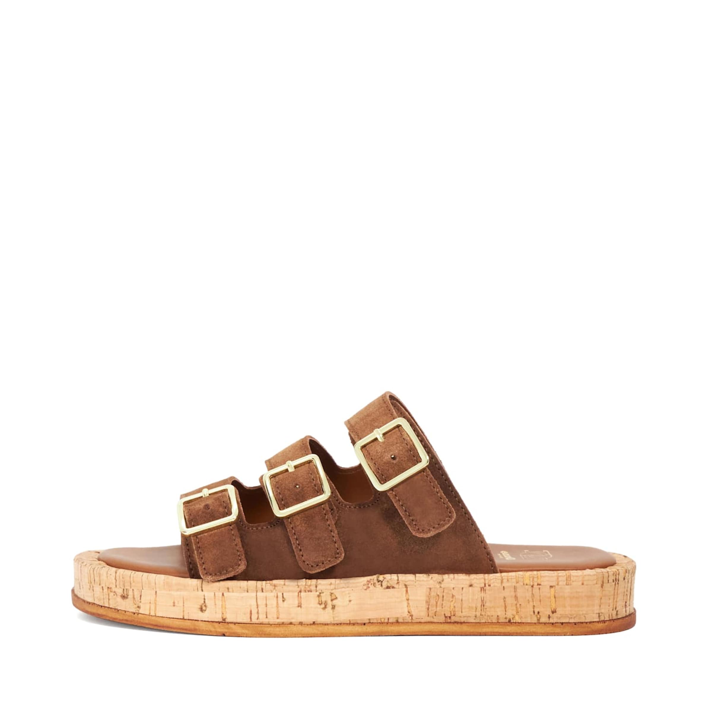 Dune LONDON Pantolette 'Lures' in Braun