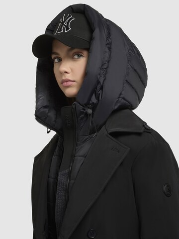 Manteau mi-saison 'ELENA' khujo en noir