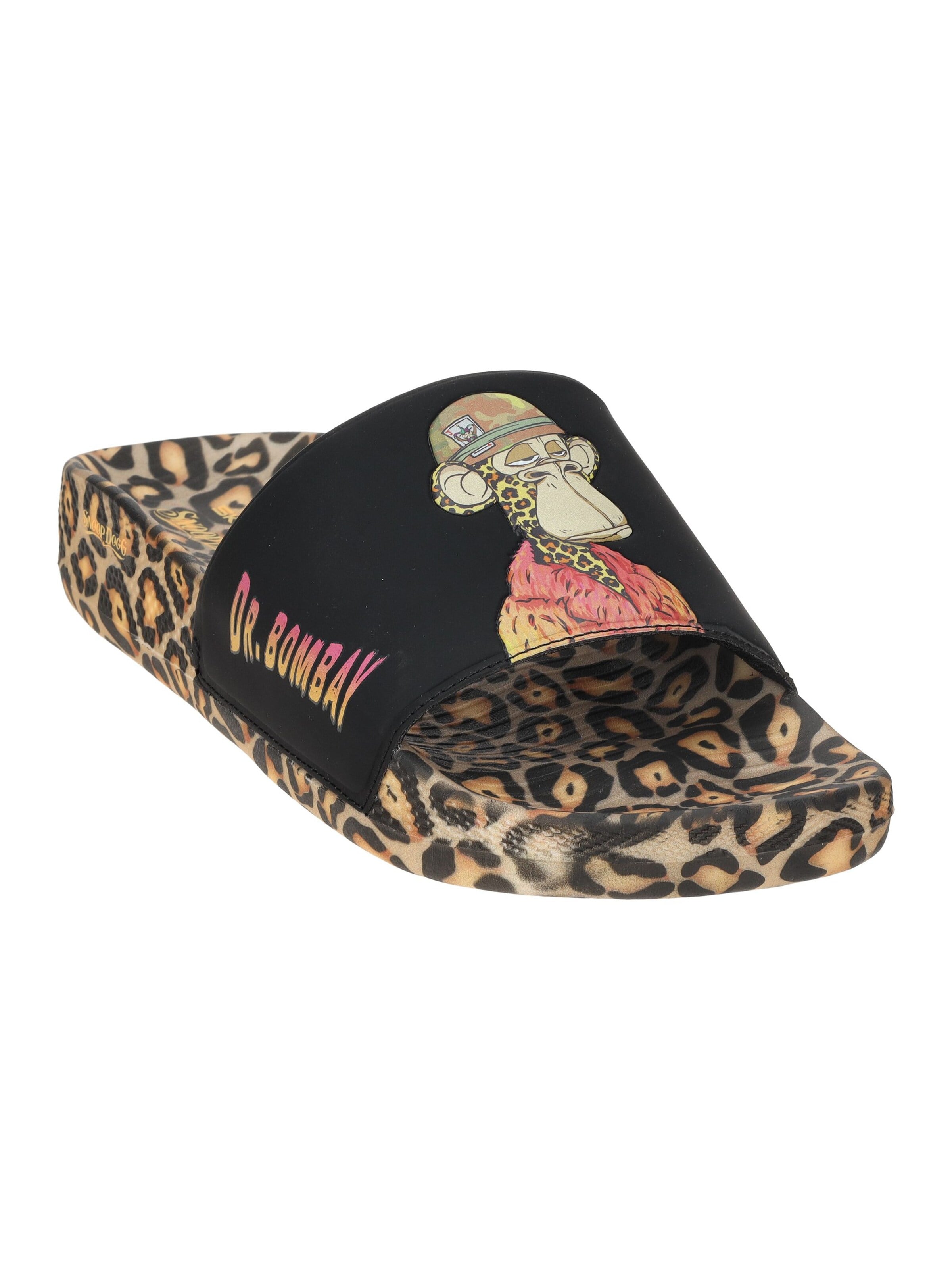 SKECHERS Mules 'Skechers X Hyper Pantolette schwarz Leo SNOOP DOGG 251015' in Black